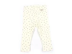 Petit Piao off white dot legging